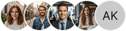 Multiple investor profile avatars on Meridian Wertek trading review block